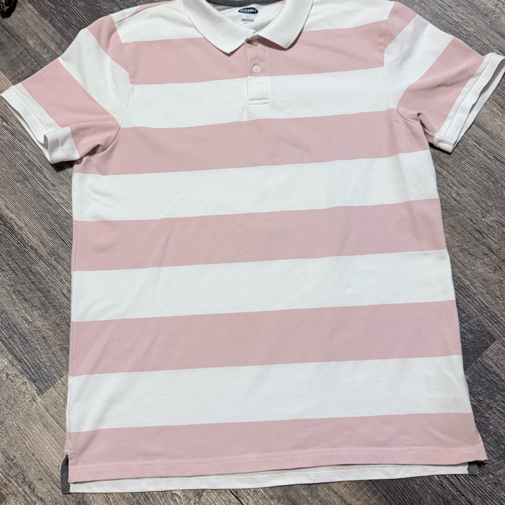 Old Navy Men's Striped Polo Shirt